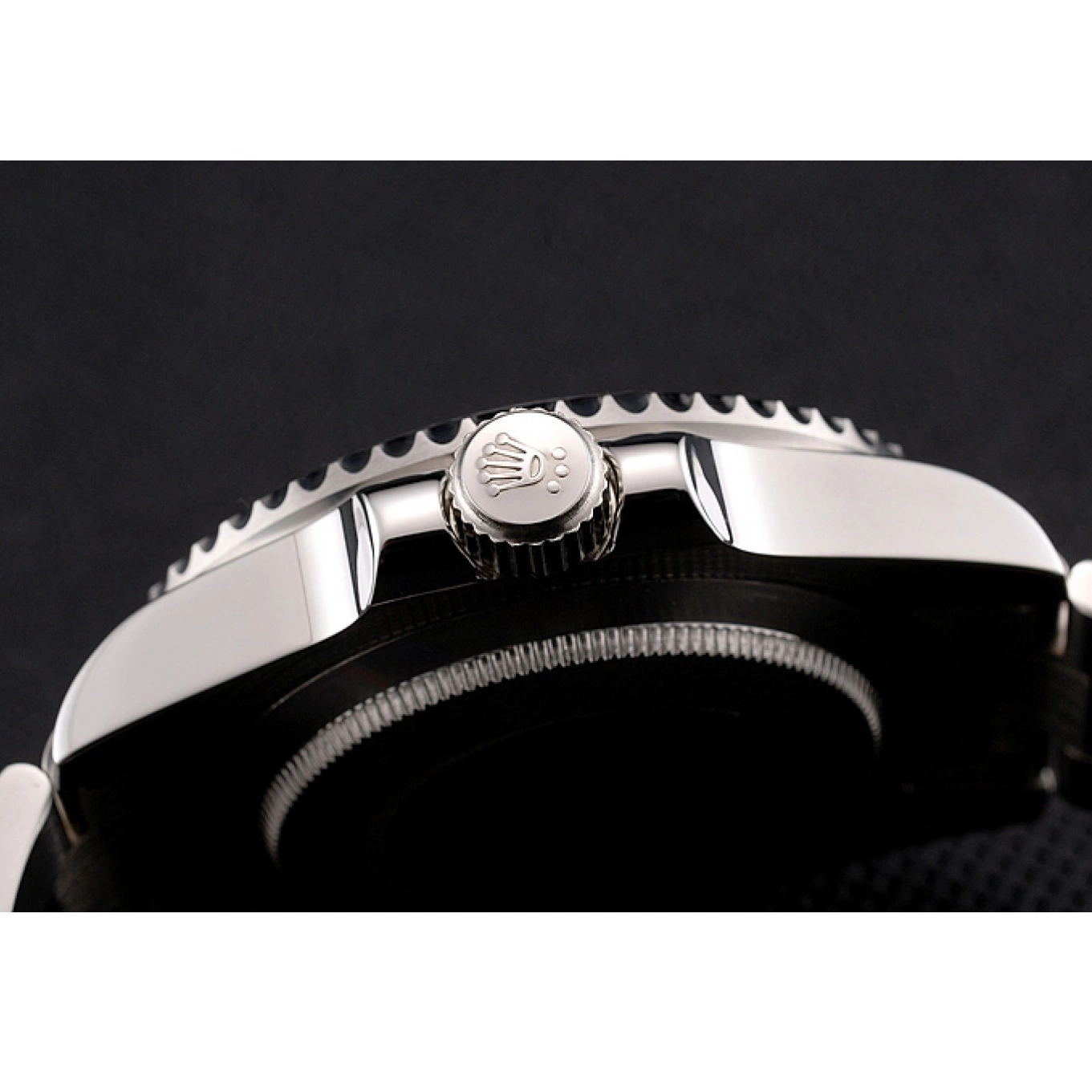 Rolex aaa copy Numerals Bracelet And Black Steel Dial Bezel Bamford Rolex Roman Submariner Black Case Stainless With 0630
